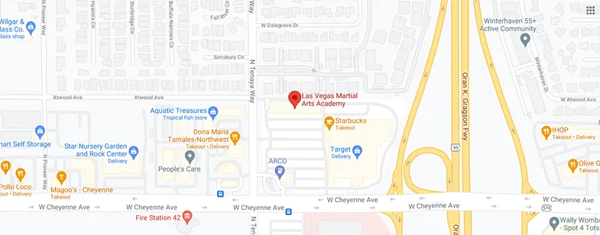 las vegas martial arts academy map